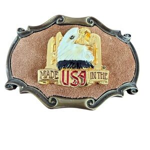 Vintage Harley Davidson Belt Buckle Made In USA Leather Brass Raintree 1978